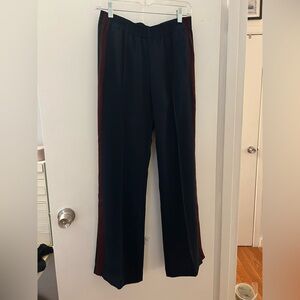 Madewell Navy and Burgundy Pull-on Track Pant XS NWT